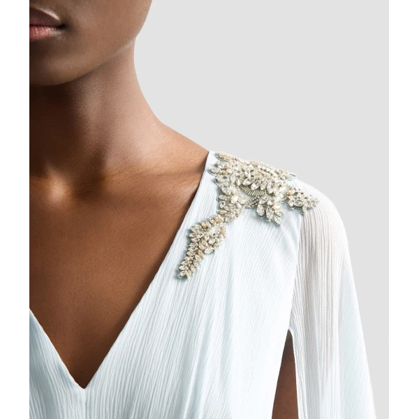 Erdem Embellished Silk Creponne Gown - Dresses - British Romantic Luxury at Luxury Shoes 