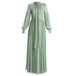 Erdem Embellished Silk Creponne Long Sleeve Gown - Dresses - British Romantic Luxury at Luxury Shoes 