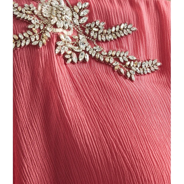 Erdem Embellished Silk Creponne Long Sleeve Gown - Dresses - British Romantic Luxury at Luxury Shoes 
