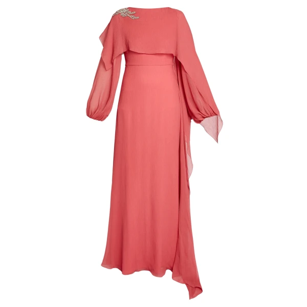 Erdem Embellished Silk Creponne Long Sleeve Gown - Dresses - British Romantic Luxury at Luxury Shoes 