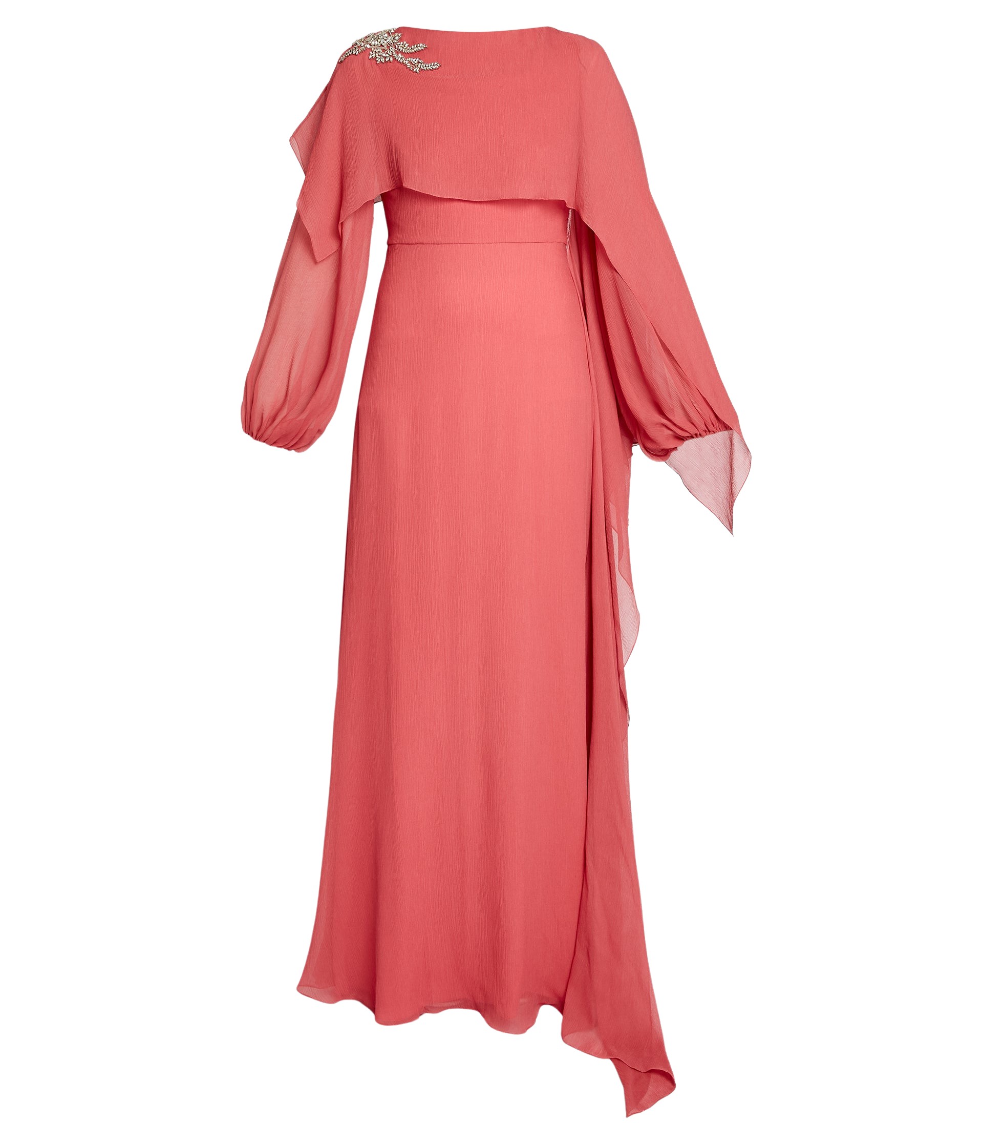 Erdem Embellished Silk Creponne Long Sleeve Gown - Dresses - British Romantic Luxury at Luxury Shoes 