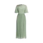 Erdem Embellished Silk Creponne Short Sleeve Midi Dress - Dresses - British Romantic Luxury at Luxury Shoes 