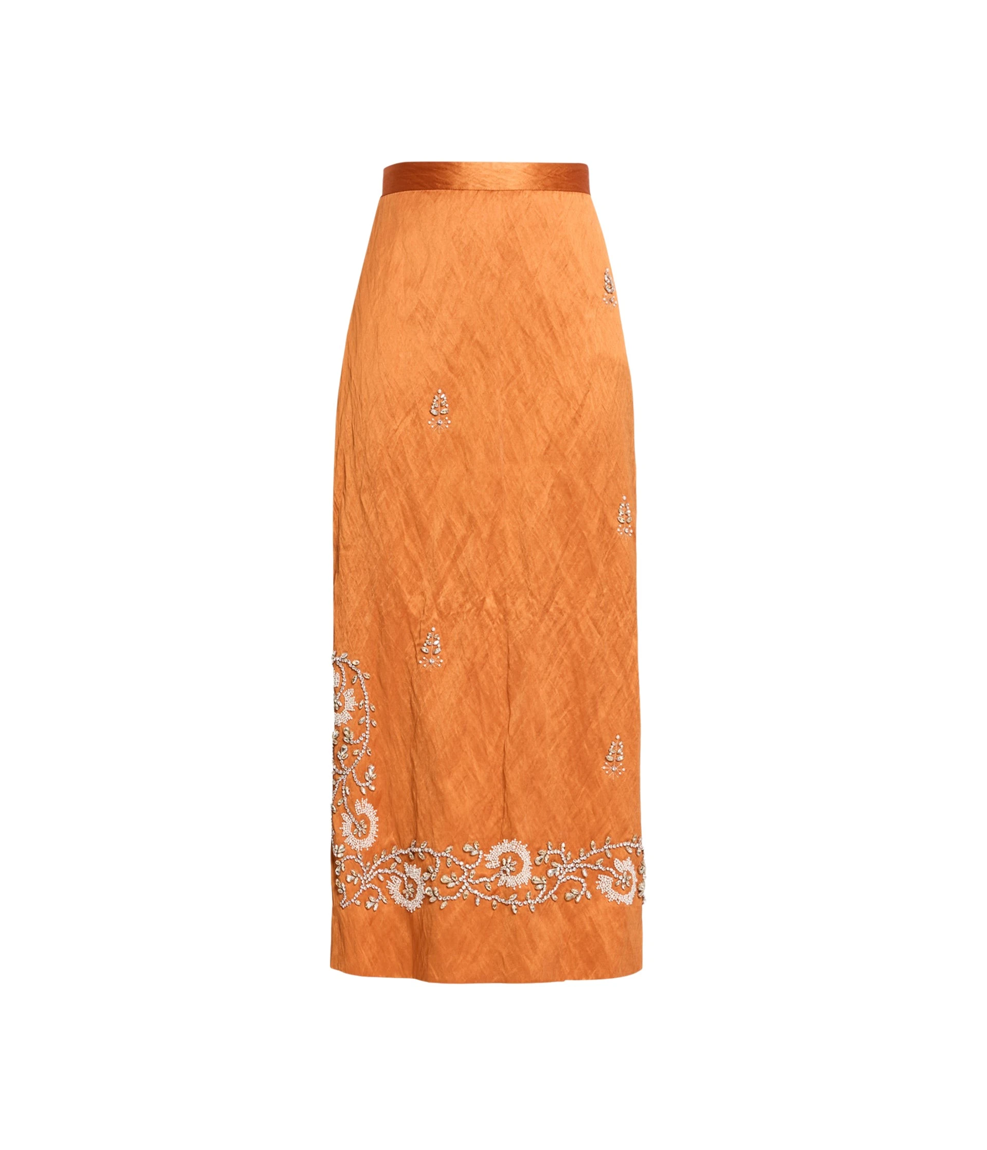 Erdem-Embellished-Textured-Satin-Midi-Pencil-Skirt-coveti23136_nobg Erdem Embellished Textured Satin Midi Pencil Skirt - Skirts - British Romantic Luxury at Luxury Shoes