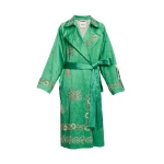 Erdem Embellished Textured Satin Trench Coat - Coats - British Romantic Luxury at Luxury Shoes 