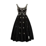Erdem Embroidered Cloque Jacquard Sleeveless Midi Dress - Dresses - British Romantic Luxury at Luxury Shoes 
