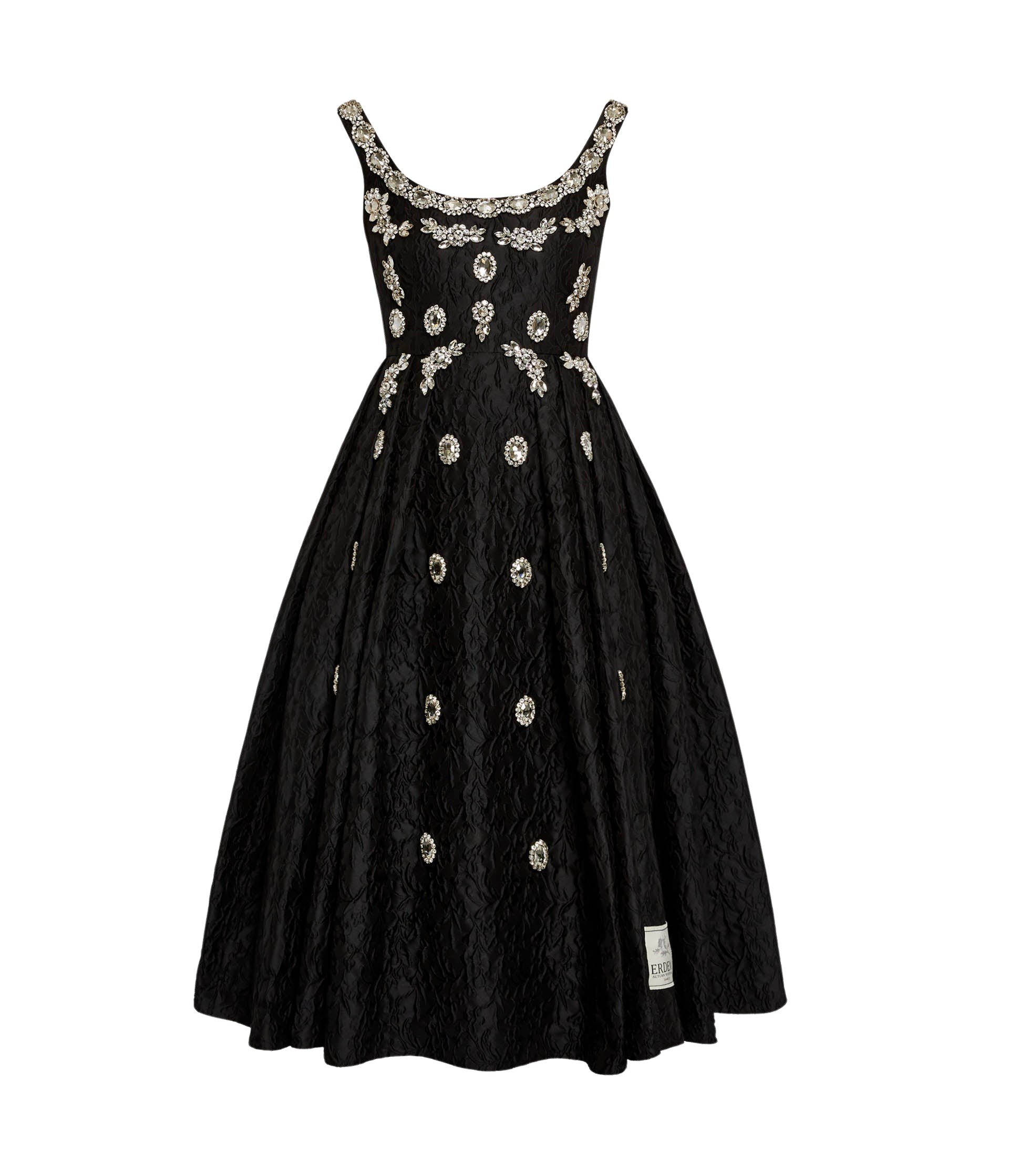 Erdem Embroidered Cloque Jacquard Sleeveless Midi Dress - Dresses - British Romantic Luxury at Luxury Shoes 