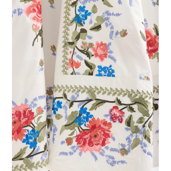 Erdem Embroidered Cotton Faille Sleeveless Midi Dress - Dresses - British Romantic Luxury at Luxury Shoes 