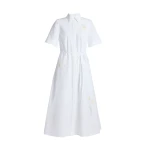 Erdem Embroidered Cotton Poplin Midi Shirt Dress - Dresses - British Romantic Luxury at Luxury Shoes 
