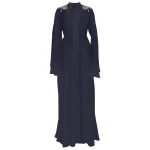 Erdem Embroidered Creponne Long Sleeve Gown - Dresses - British Romantic Luxury at Luxury Shoes 
