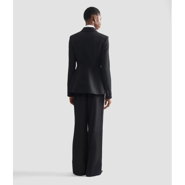 Erdem Embroidered Grain De Poudre Single Breasted Blazer - Jackets - British Romantic Luxury at Luxury Shoes 