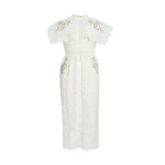 Erdem Embroidered Guipure Midi Dress - Dresses - British Romantic Luxury at Luxury Shoes 