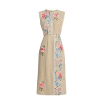 Erdem Embroidered Linen Pencil Dress - Dresses - British Romantic Luxury at Luxury Shoes 