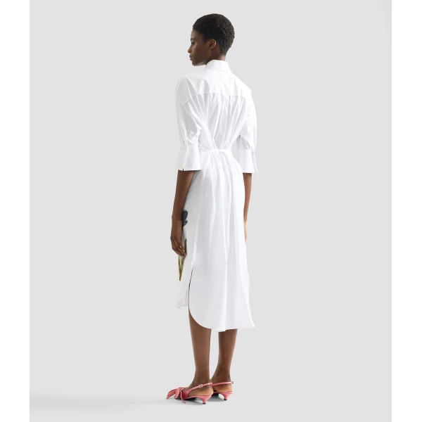 Erdem Embroidered Long Sleeve Shirt Dress - Dresses - British Romantic Luxury at Luxury Shoes 
