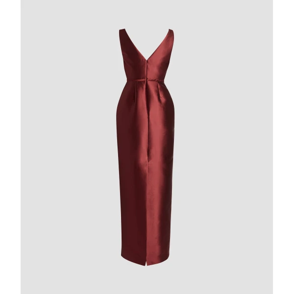 Erdem Embroidered Mikado Pencil Gown - Dresses - British Romantic Luxury at Luxury Shoes 