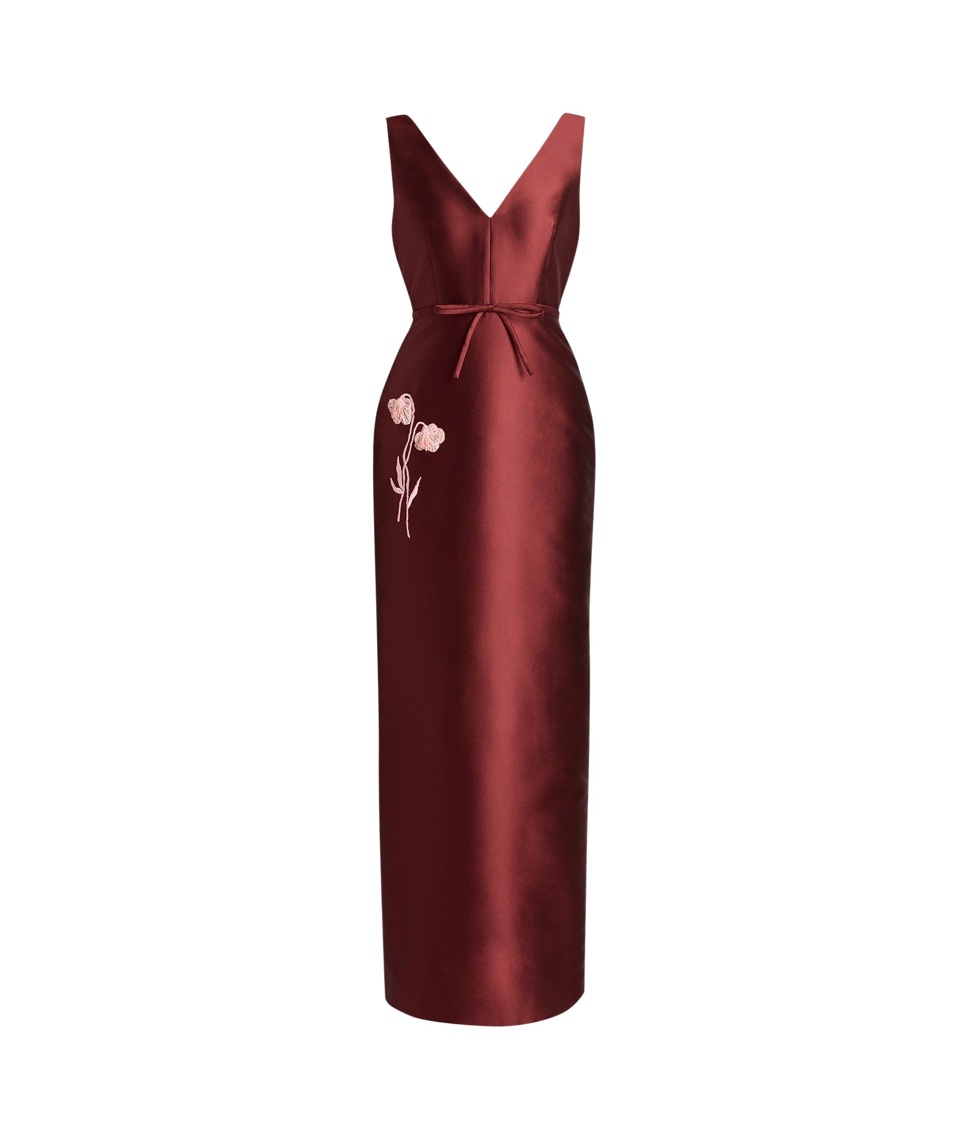 Erdem Embroidered Mikado Pencil Gown - Dresses - British Romantic Luxury at Luxury Shoes 