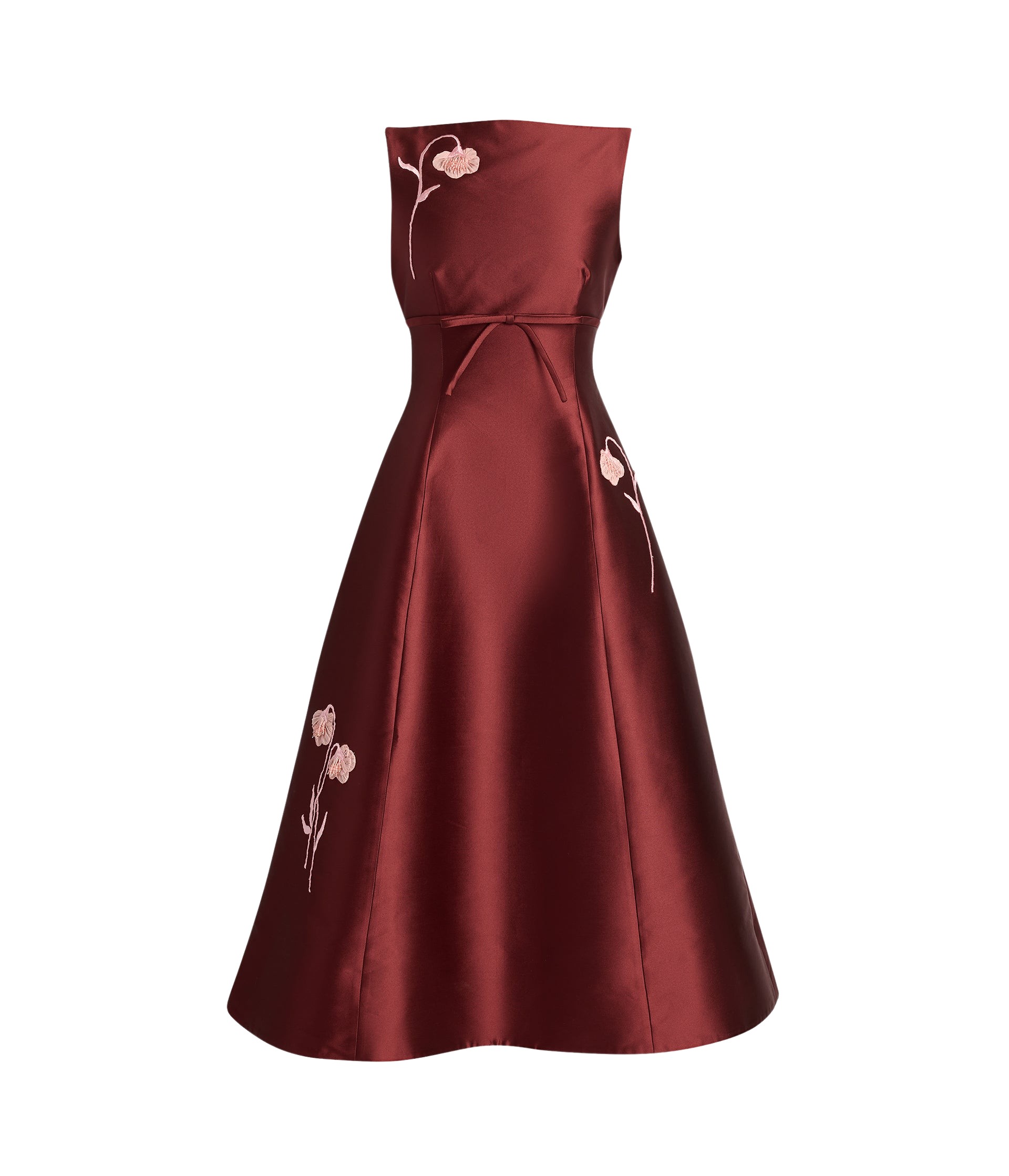 Erdem Embroidered Mikado Sleeveless Midi Dress - Dresses - British Romantic Luxury at Luxury Shoes 