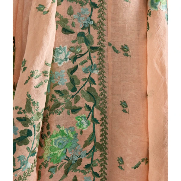 Erdem Embroidered Organza Draped Midi Dress - Dresses - British Romantic Luxury at Luxury Shoes 
