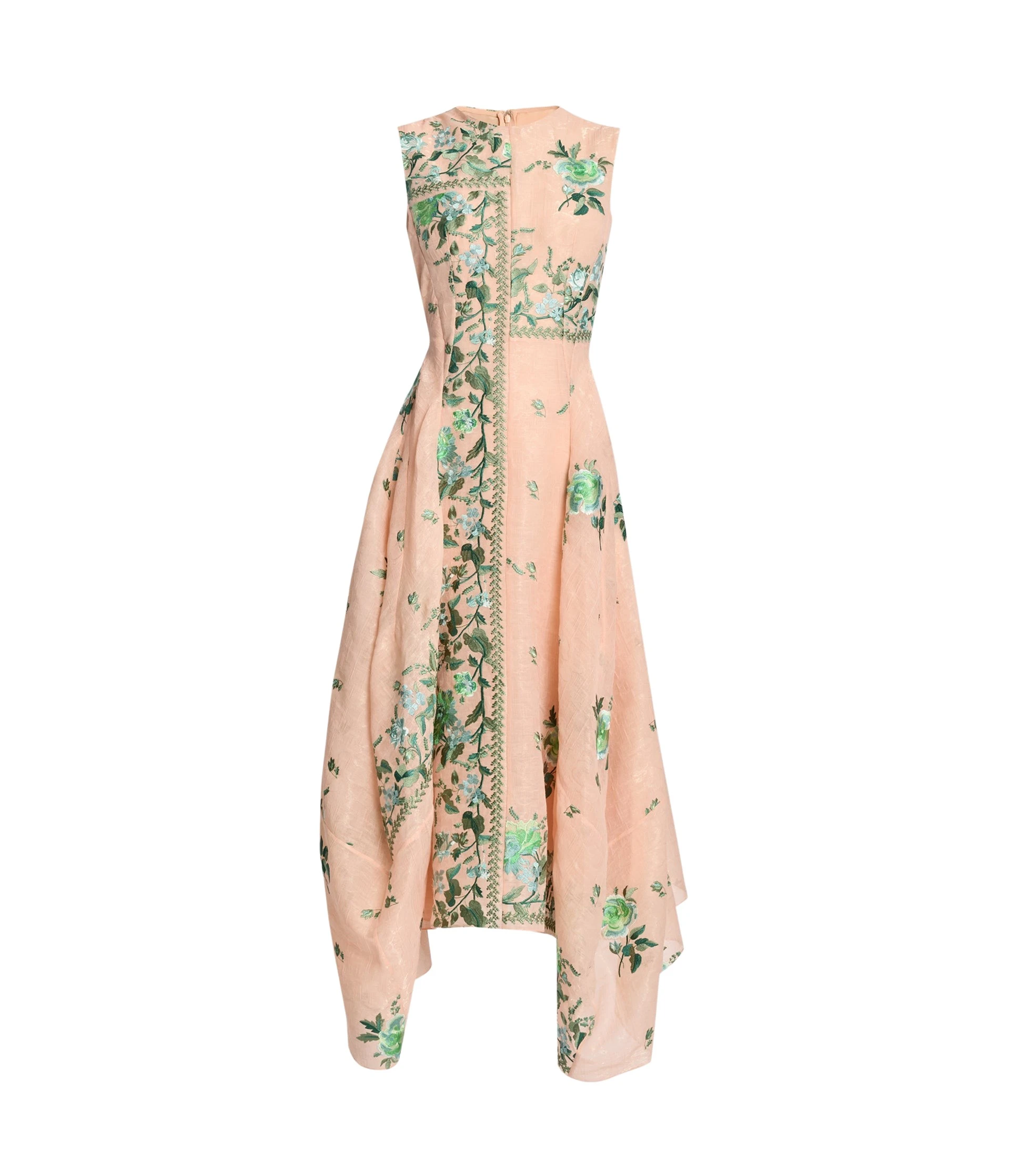 Erdem-Embroidered-Organza-Draped-Midi-Dress-coveti90671_nobg Erdem Embroidered Organza Draped Midi Dress - Dresses - British Romantic Luxury at Luxury Shoes