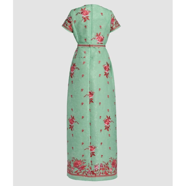 Erdem Embroidered Organza Drop Waist Gown - Dresses - British Romantic Luxury at Luxury Shoes 