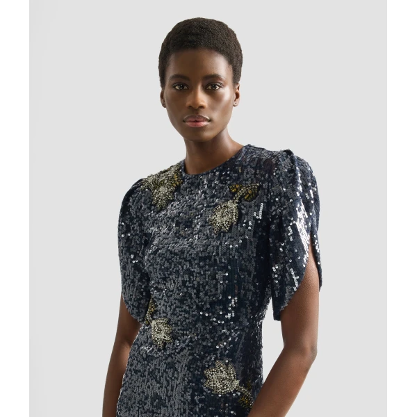 Erdem Embroidered Sequins Midi Dress - Dresses - British Romantic Luxury at Luxury Shoes 