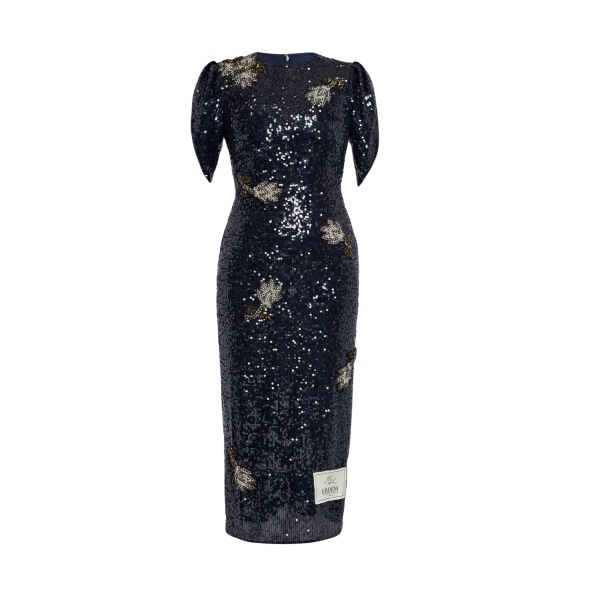 Erdem Embroidered Sequins Midi Dress - Dresses - British Romantic Luxury at Luxury Shoes 