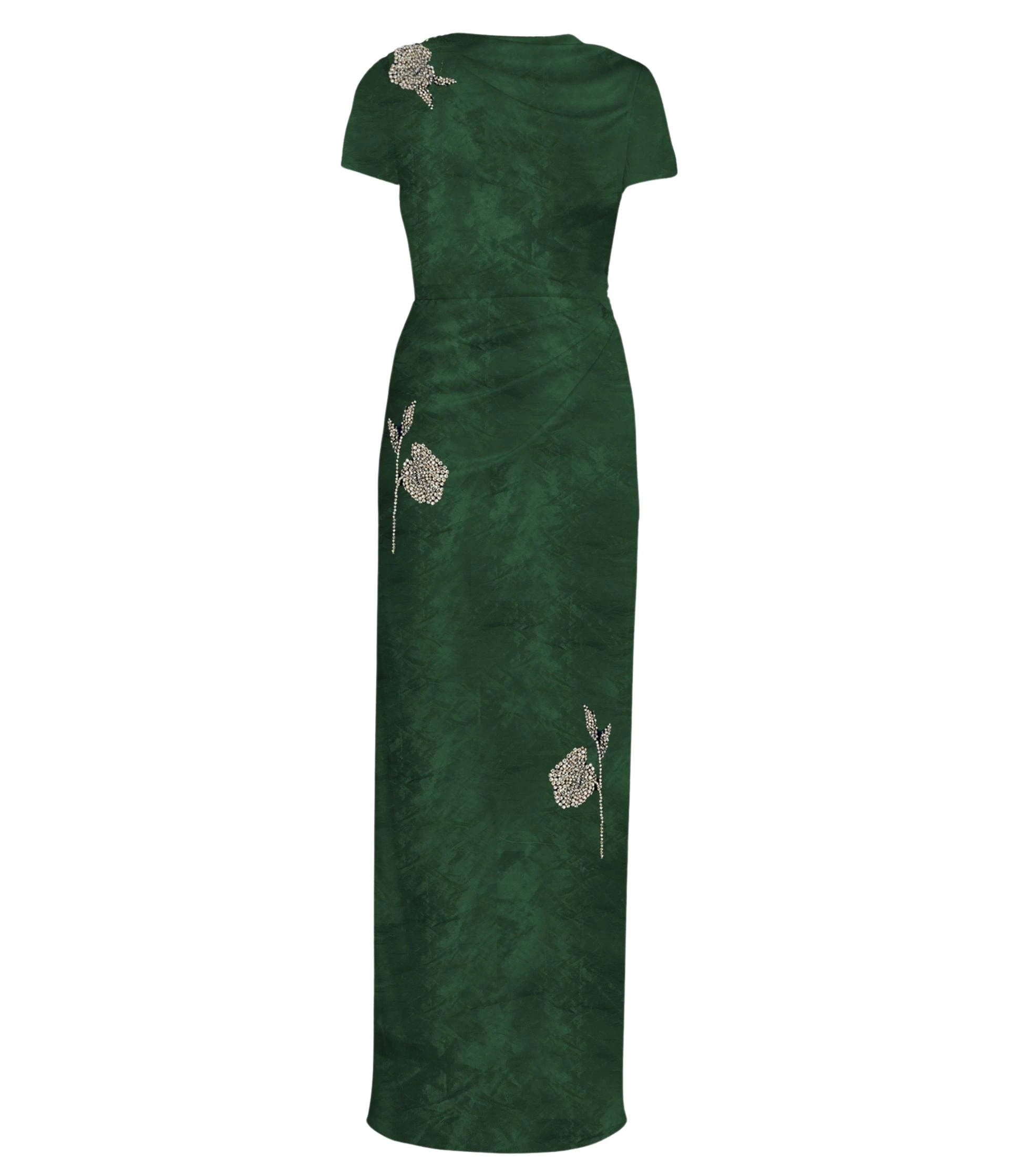 Erdem-Embroidered-Textured-Satin-Short-Sleeve-Gown-coveti13607_nobg Erdem Embroidered Textured Satin Short Sleeve Gown - Dresses - British Romantic Luxury at Luxury Shoes