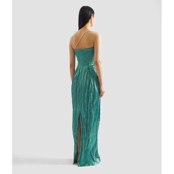 Erdem Embroidered Textured Satin Sleeveless Gown - Dresses - British Romantic Luxury at Luxury Shoes 