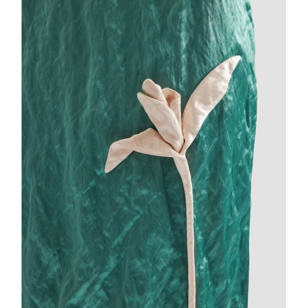 Erdem Embroidered Textured Satin Sleeveless Midi Dress - Dresses - British Romantic Luxury at Luxury Shoes 