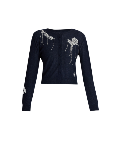 Erdem Fine Alpaca Blend Fitted Cardigan - Knitwear - British Romantic Luxury at Luxury Shoes 