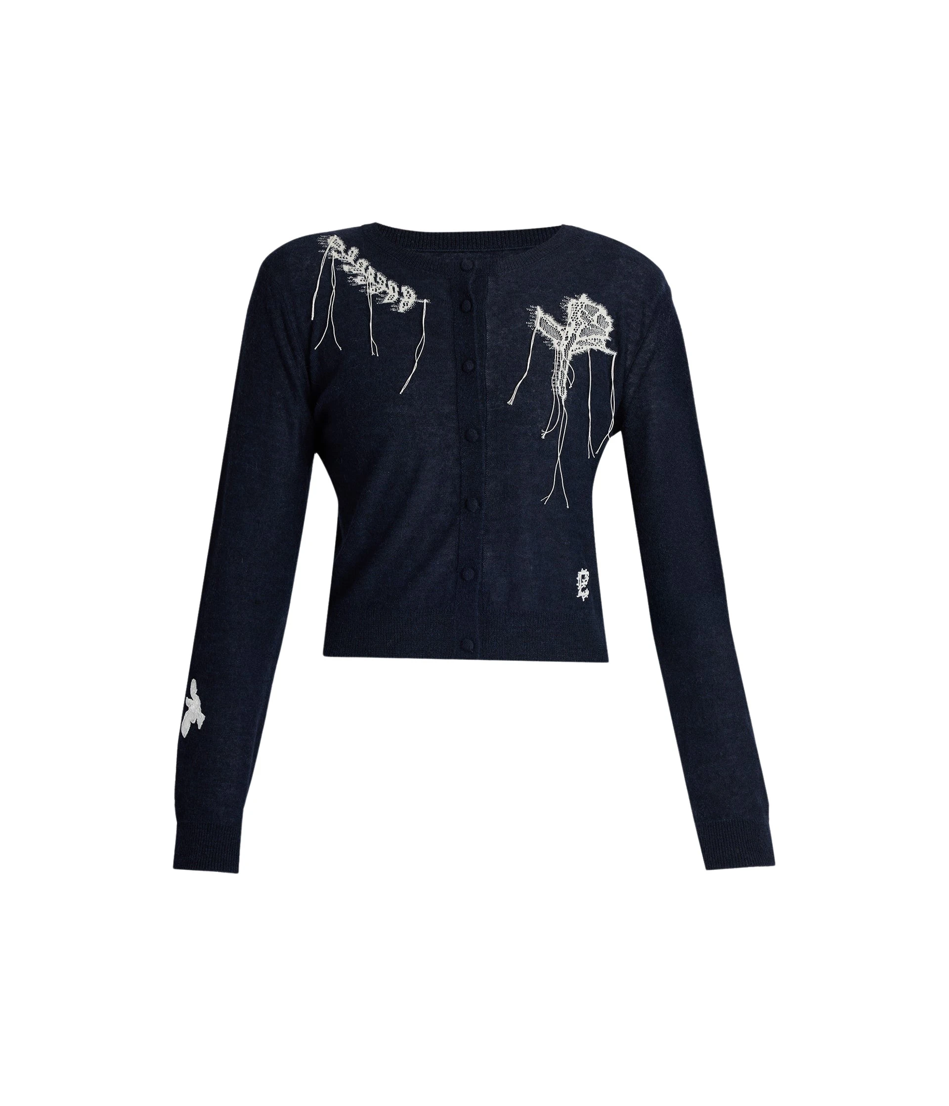 Erdem-Fine-Alpaca-Blend-Fitted-Cardigan-coveti-241743_nobg Erdem Fine Alpaca Blend Fitted Cardigan - Knitwear - British Romantic Luxury at Luxury Shoes