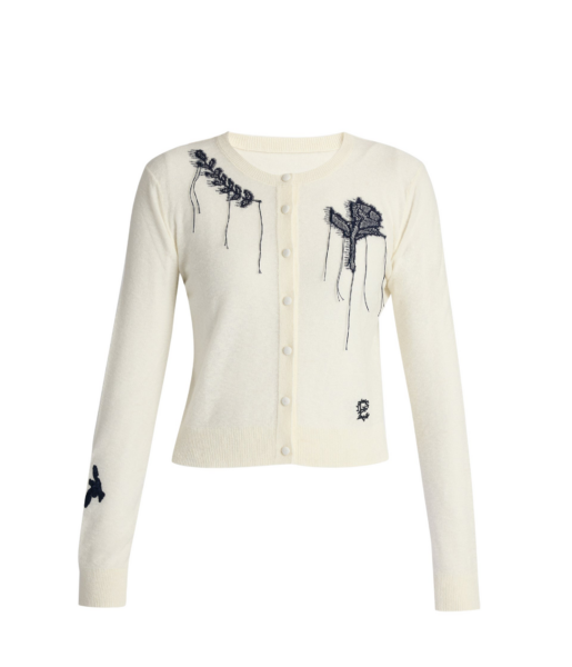 Erdem Fine Alpaca Blend Fitted Cardigan - Knitwear - British Romantic Luxury at Luxury Shoes 