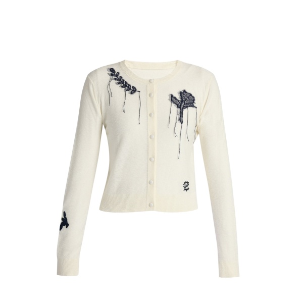 Erdem Fine Alpaca Blend Fitted Cardigan - Knitwear - British Romantic Luxury at Luxury Shoes 