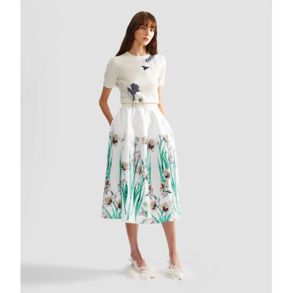 Erdem Fine Alpaca Blend Short Sleeve Crew Jumper - Knitwear - British Romantic Luxury at Luxury Shoes 