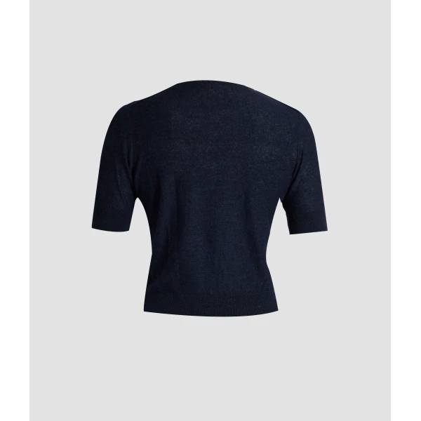 Erdem Fine Alpaca Blend Short Sleeve Crew Jumper - Knitwear - British Romantic Luxury at Luxury Shoes 