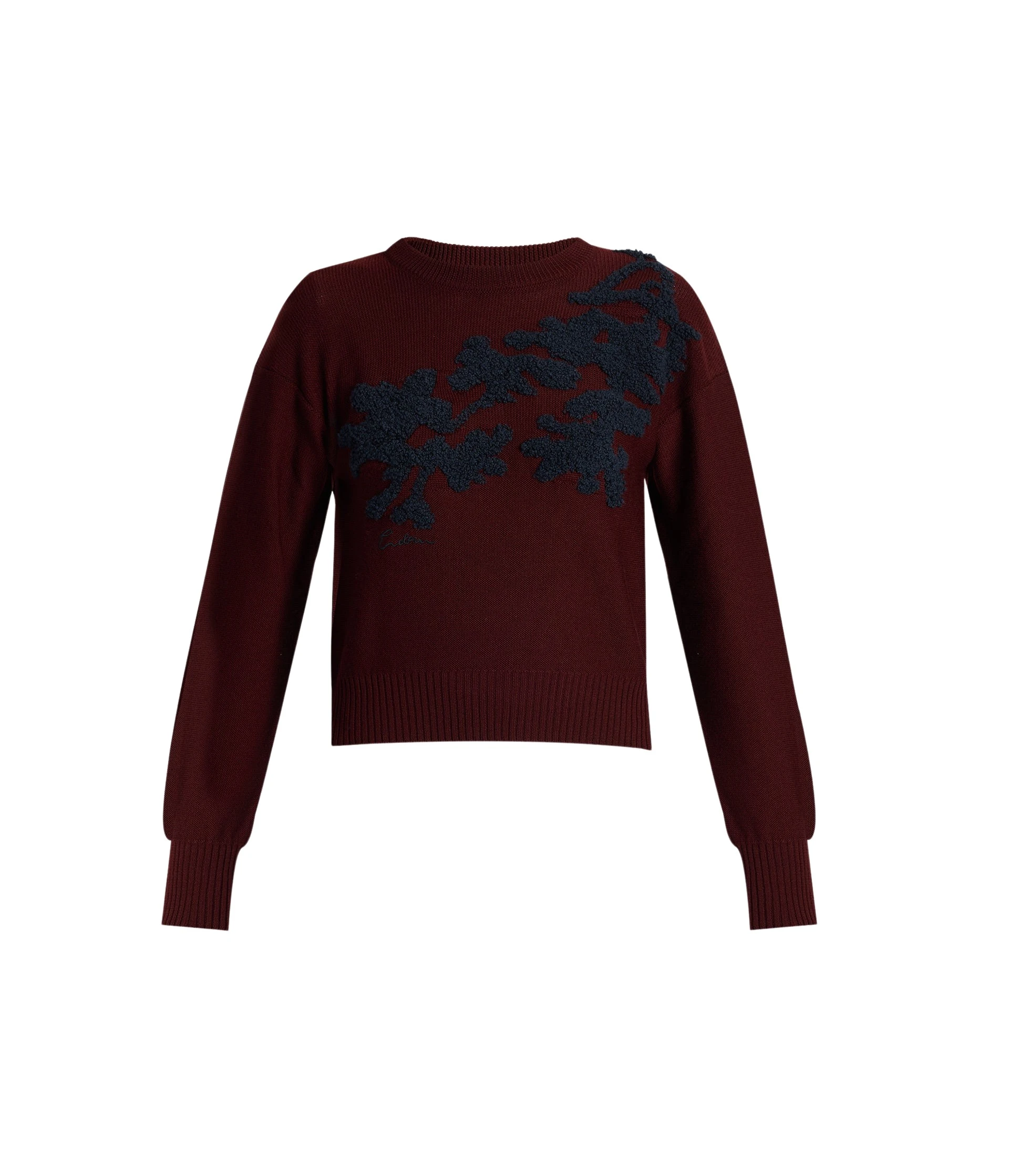 Erdem-Fine-Merino-Wool-Floral-Jumper-coveti-268657_nobg Erdem Fine Merino Wool Floral Jumper - Knitwear - British Romantic Luxury at Luxury Shoes