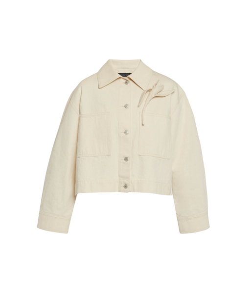 Erdem Floral Appliqué Denim Cropped Jacket - Jackets - British Romantic Luxury at Luxury Shoes 