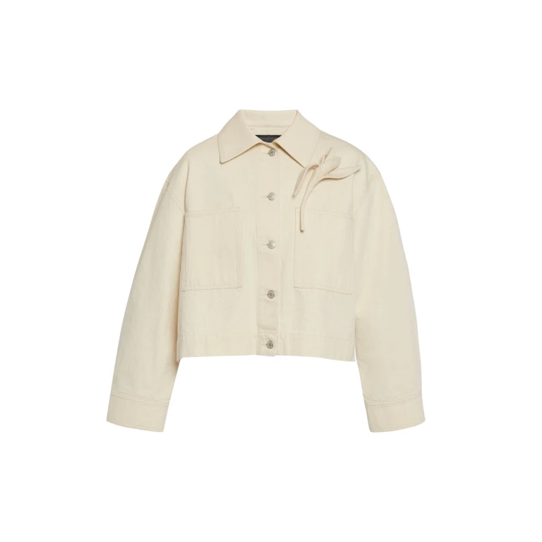 Erdem Floral Appliqué Denim Cropped Jacket - Jackets - British Romantic Luxury at Luxury Shoes 