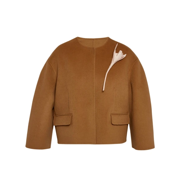 Erdem Floral Appliqué Double Faced Cropped Jacket - Jackets - British Romantic Luxury at Luxury Shoes 