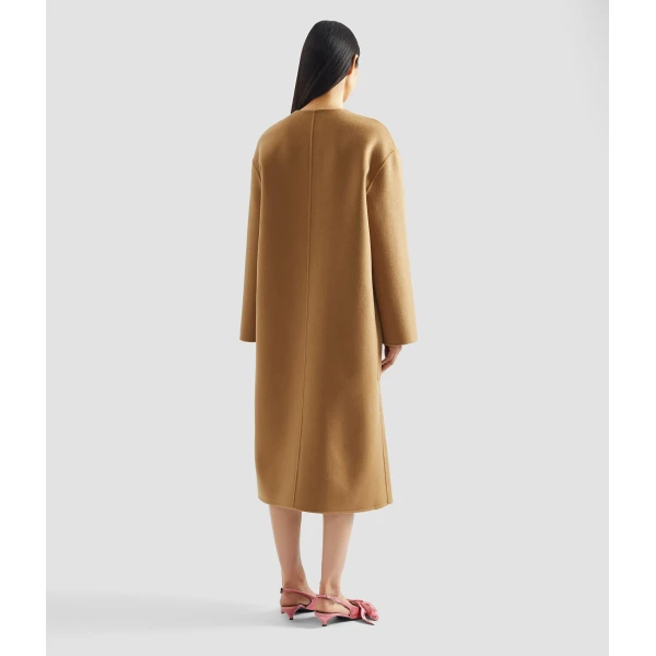Erdem Floral Appliqué Double Faced Wool Coat - Coats - British Romantic Luxury at Luxury Shoes 