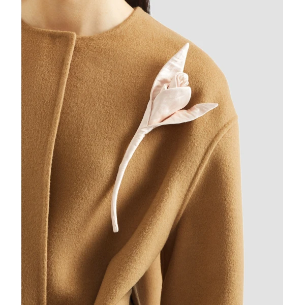 Erdem Floral Appliqué Double Faced Wool Coat - Coats - British Romantic Luxury at Luxury Shoes 
