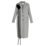 Erdem Floral Appliqué Double Faced Wool Tailored Coat - Coats - British Romantic Luxury at Luxury Shoes 