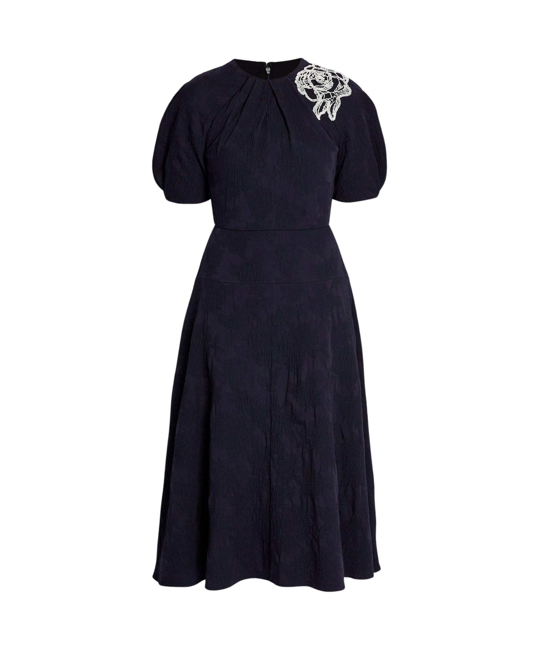 Erdem-Floral-Applique-Jacquard-Midi-Dress-coveti91916_nobg Erdem Floral Appliqué Jacquard Midi Dress - Dresses - British Romantic Luxury at Luxury Shoes