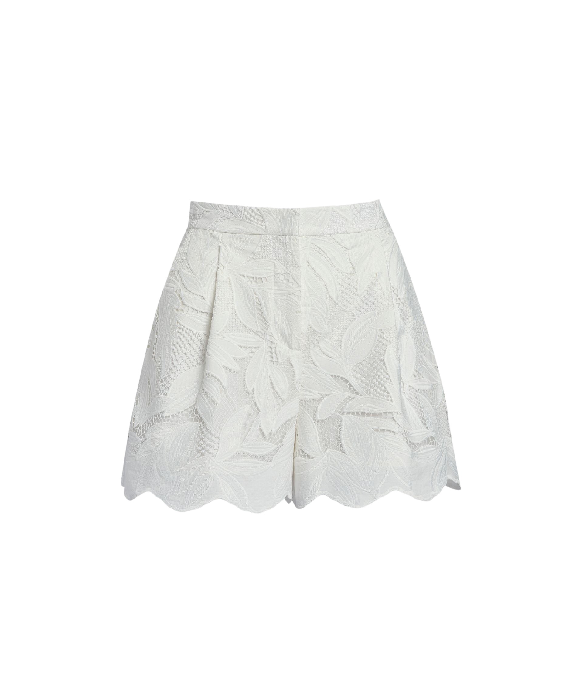 Erdem Floral Cotton Cutwork Tailored Shorts - Shorts - British Romantic Luxury at Luxury Shoes 