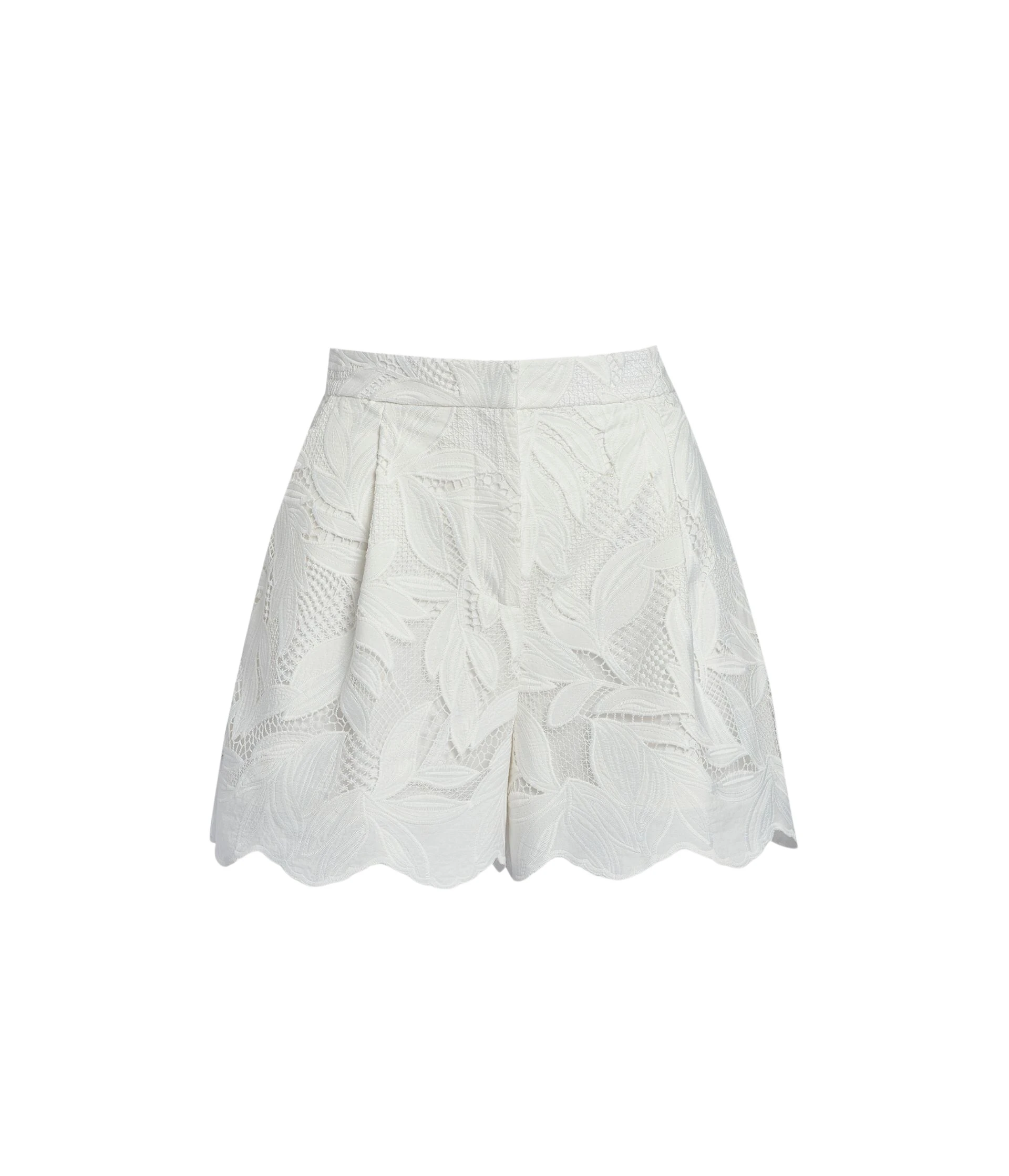 Erdem-Floral-Cotton-Cutwork-Tailored-Shorts-coveti21494_nobg Erdem Floral Cotton Cutwork Tailored Shorts - Shorts - British Romantic Luxury at Luxury Shoes