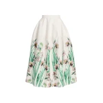 Erdem Floral Cotton Midi Full Skirt - Skirts - British Romantic Luxury at Luxury Shoes 