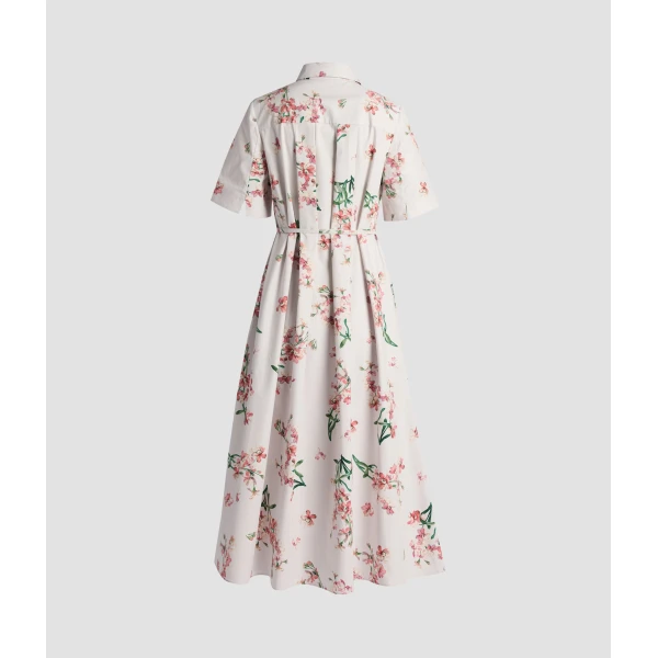 Erdem Floral Cotton Short Sleeve Midi Dress - Dresses - British Romantic Luxury at Luxury Shoes 