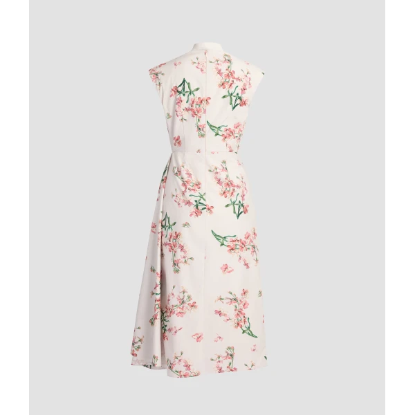 Erdem Floral Cotton Short Sleeve Midi Dress - Dresses - British Romantic Luxury at Luxury Shoes 