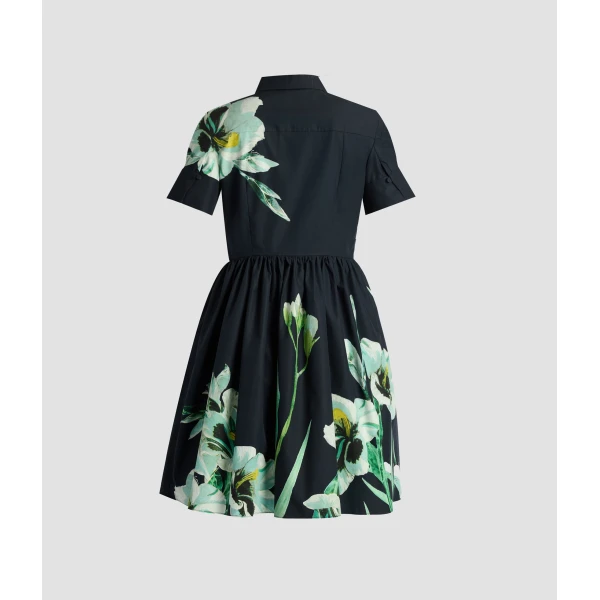 Erdem Floral Cotton Short Sleeve Mini Dress - Dresses - British Romantic Luxury at Luxury Shoes 