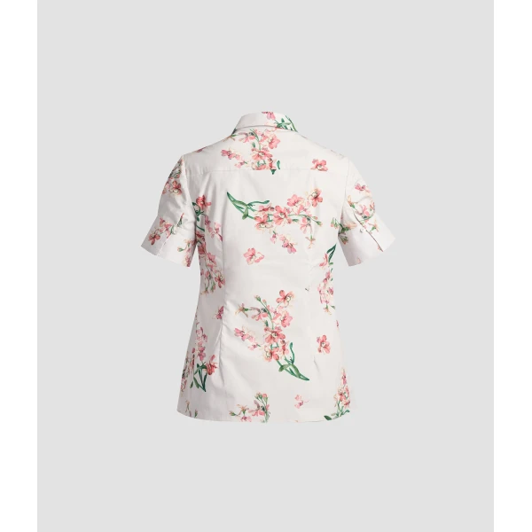 Erdem Floral Cotton Short Sleeve Shirt - Tops - British Romantic Luxury at Luxury Shoes 