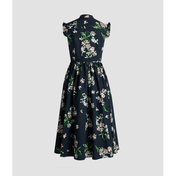 Erdem Floral Cotton Sleeveless Midi Dress - Dresses - British Romantic Luxury at Luxury Shoes 